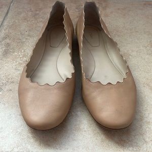 CHLOE Lauren Ballet Flats Tea Pink Size 40/10